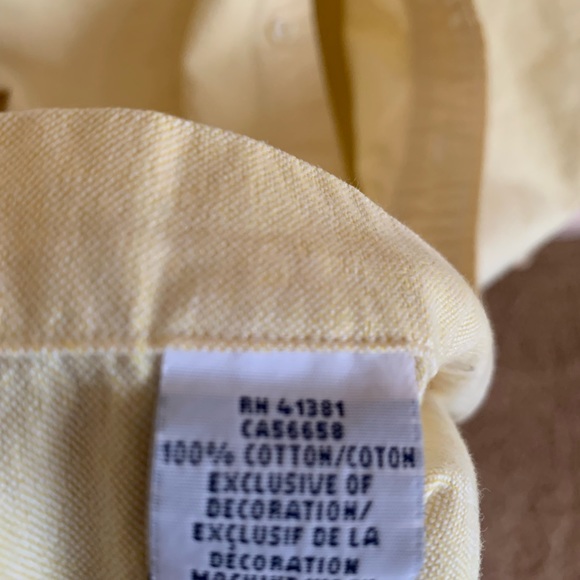 Yellow Ralph Lauren Long Sleeve Button Down Shirt - Picture 4 of 4